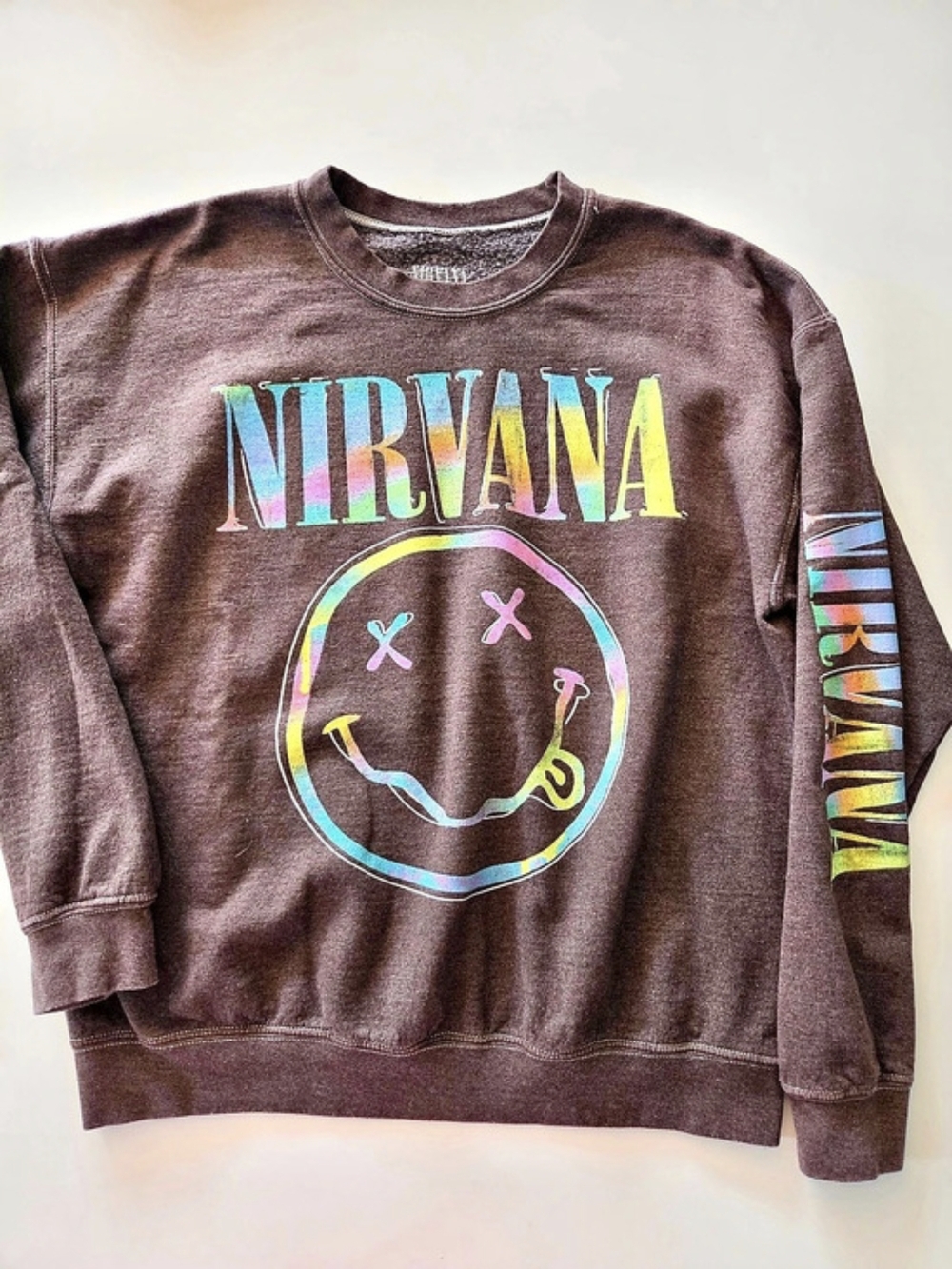 Nirvana Smiley Face Sweatshirt